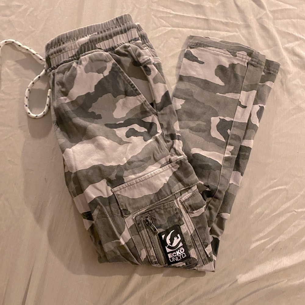 Ecko Boys Camo Skinny Jeans with Drawstring waist